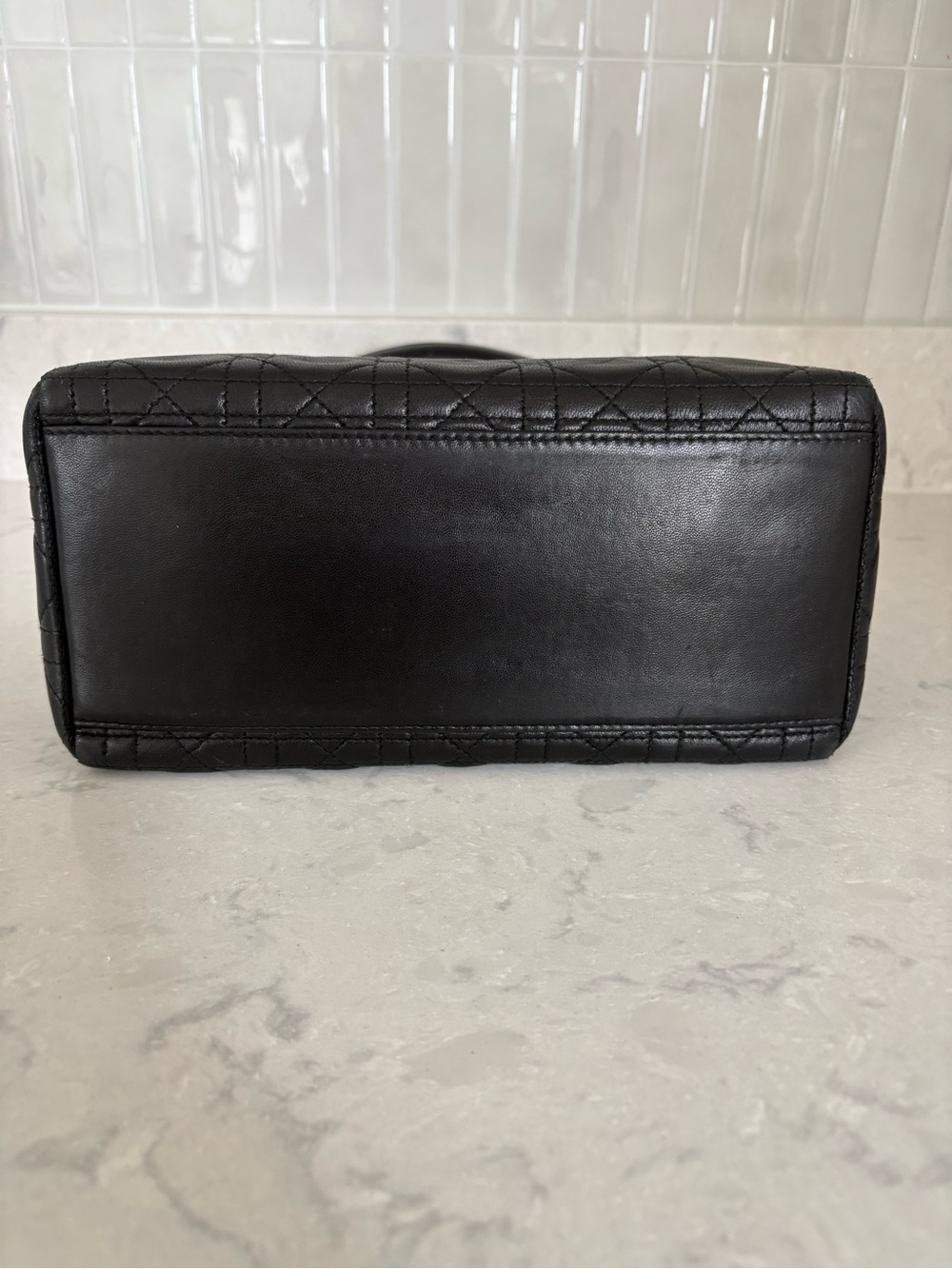 Medium Lady Dior Black GHW - Picture 6 of 13